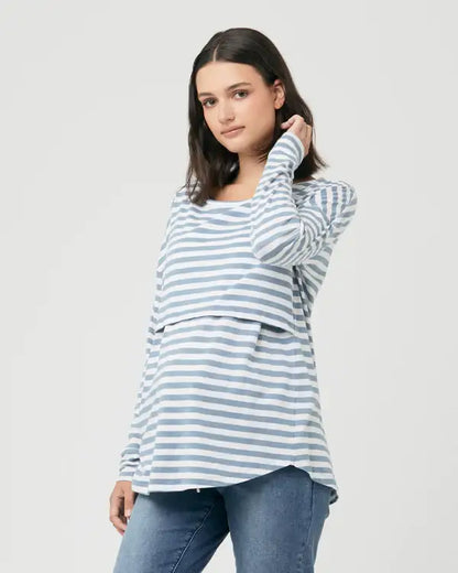 Ripe Maternity - Lionel Long Sleeve Nursing Tee