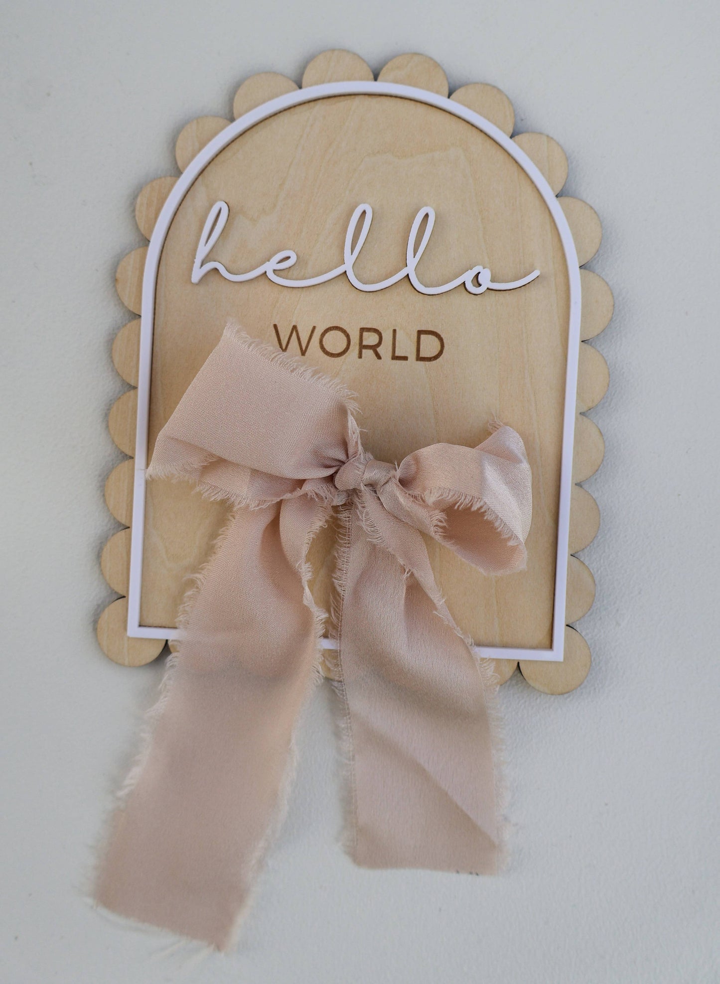 Petite + Co - HELLO WORLD SCALLOP EDGE