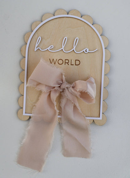 Petite + Co - HELLO WORLD SCALLOP EDGE