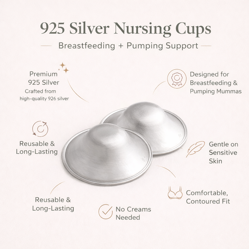The Milk Pantry - Silver Nursing Cups