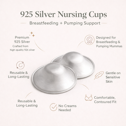 The Milk Pantry - Silver Nursing Cups