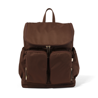 OiOi - Signature Nappy Backpack - Chocolate Nylon