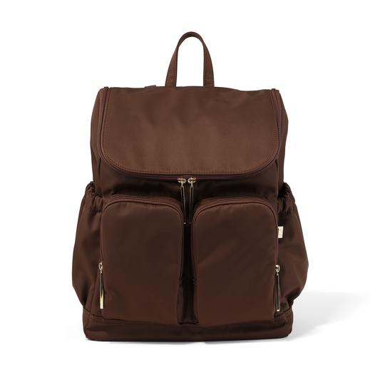 OiOi - Signature Nappy Backpack - Chocolate Nylon
