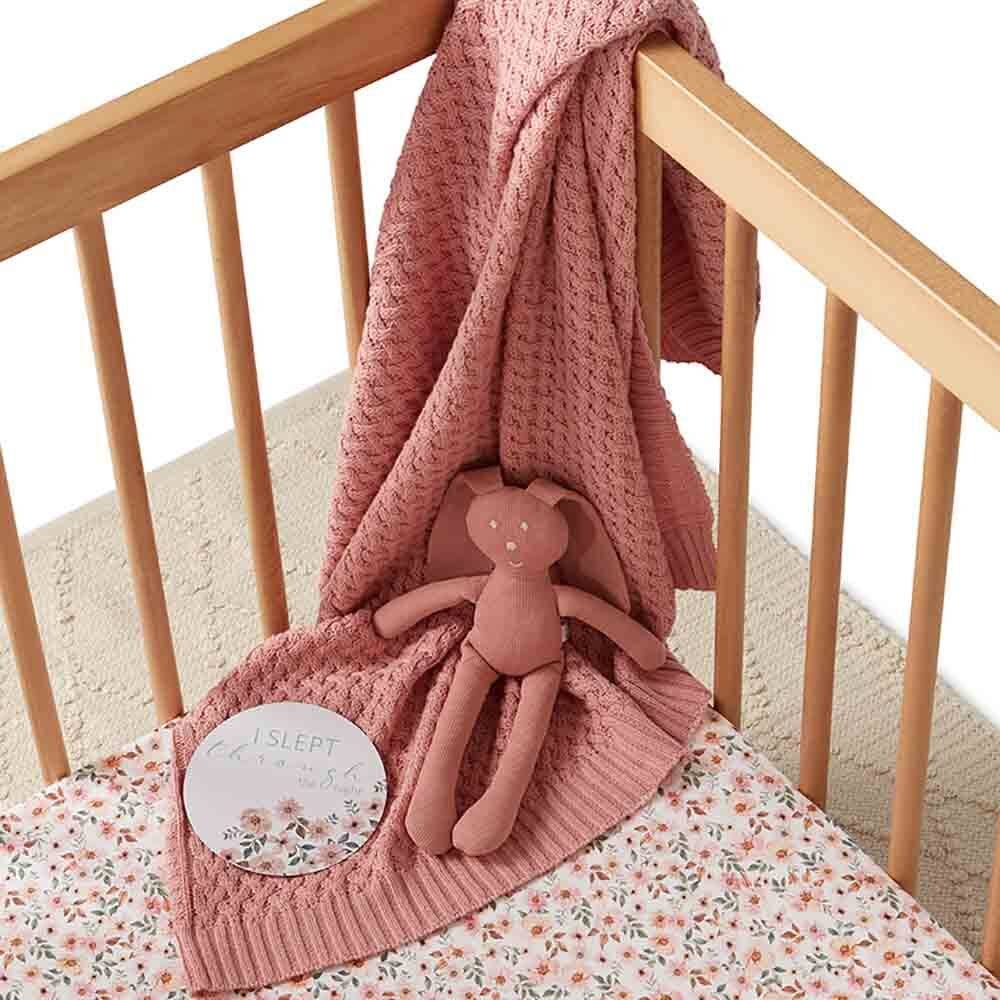 Snuggle Hunny - Spring Floral Fitted Cot Sheet