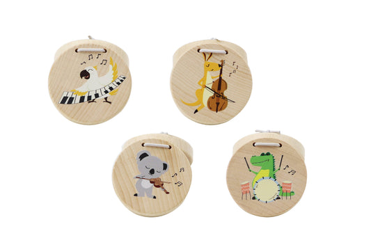 ToysLink - Wooden Aussie Animal Castanets