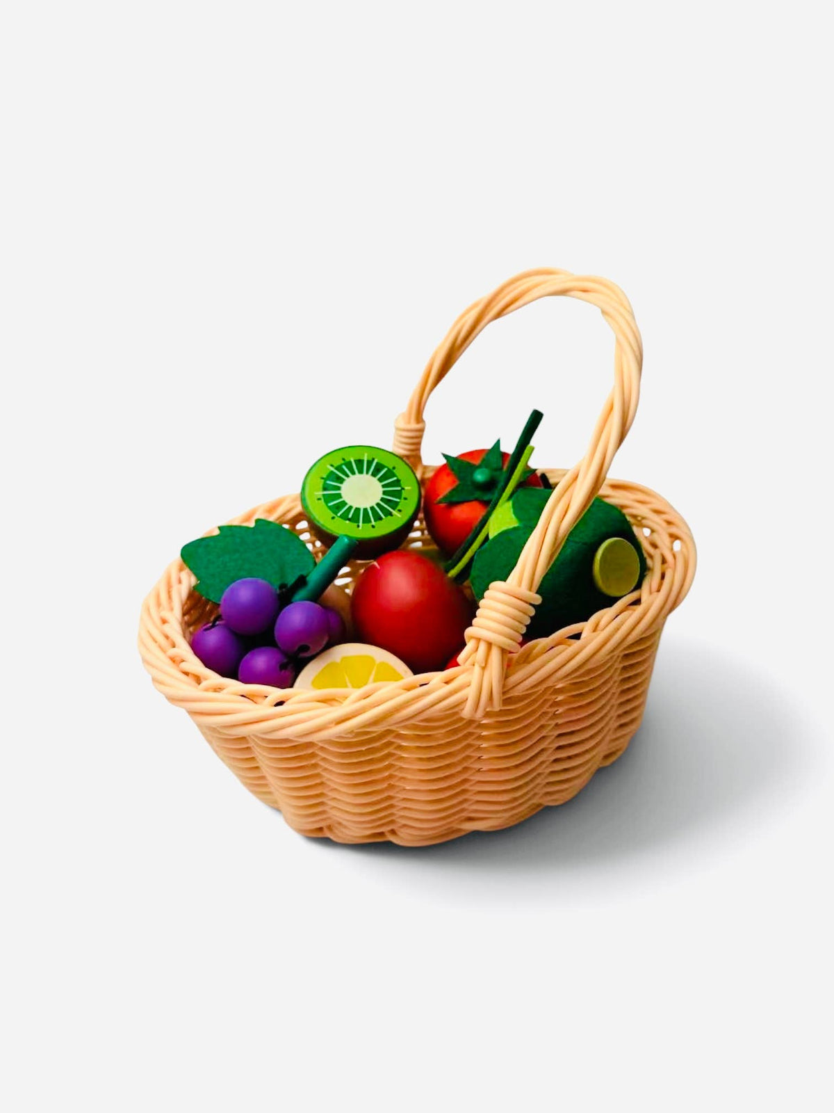 ToysLink - Toyslink Wooden Fruit & Vege Basket Playset