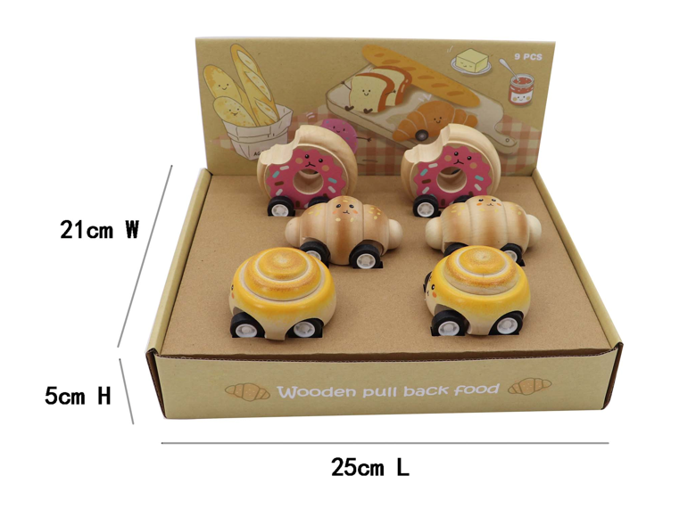 ToysLink - Wooden Pull Back Bakery