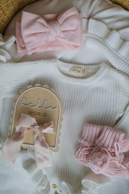 Petite + Co - HELLO WORLD SCALLOP EDGE