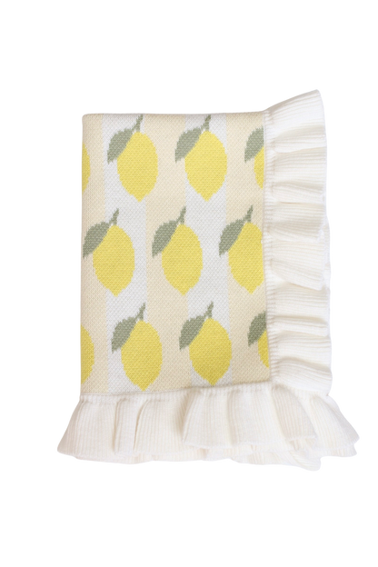 SALLI COLLECTIVE - Freshly squeezed frilled doll Blanket + Pillow set