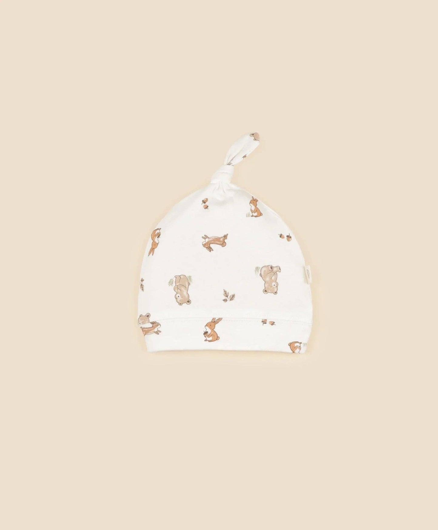 Lūmmi in Colour Babywear - Organic Cotton Beanie - Bear & Bunny