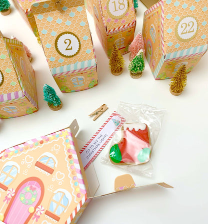 Black Bow Studio - Gingerbread House Village Christmas Advent Calendar
