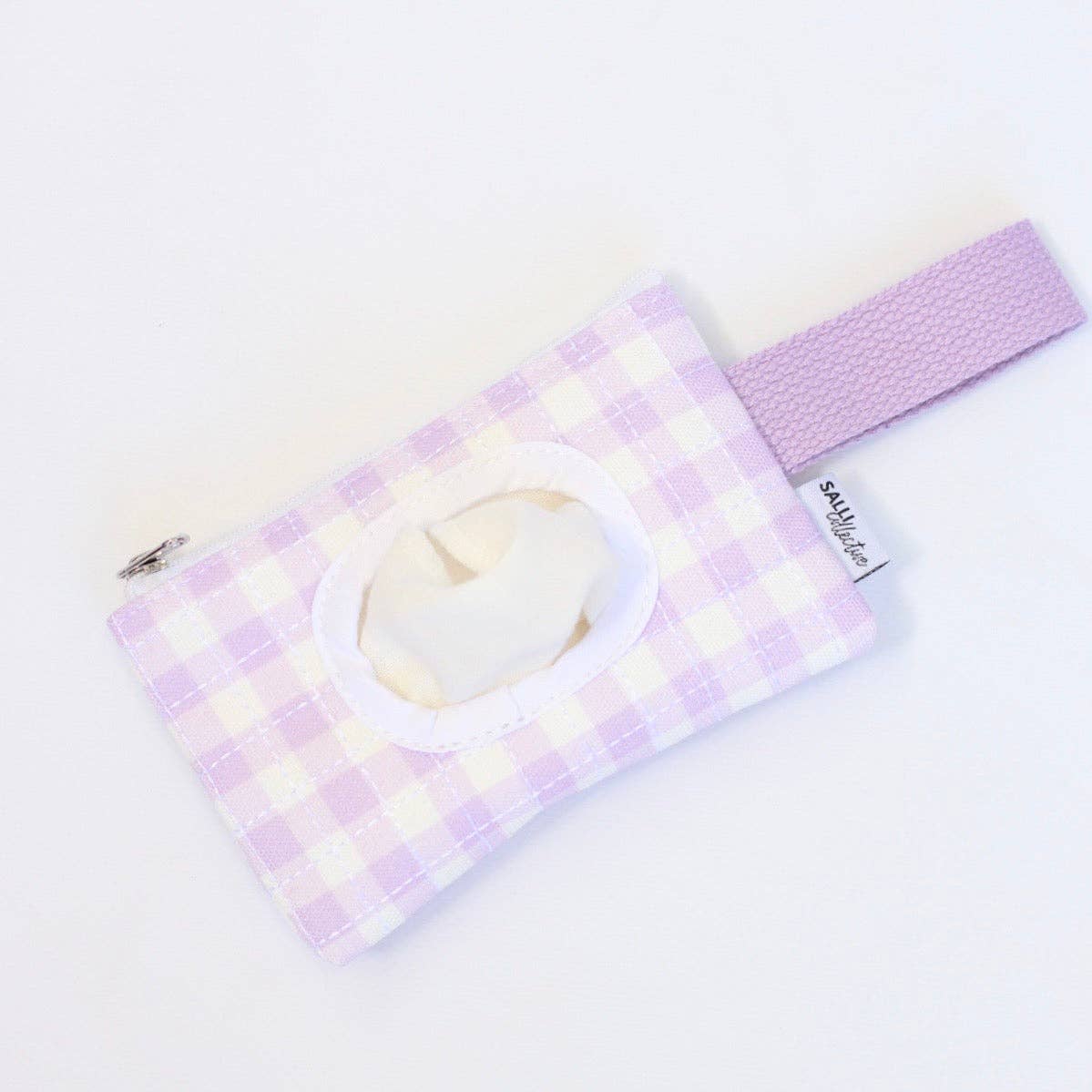 SALLI COLLECTIVE - Dolly baby wipes set - Lilac Gingham