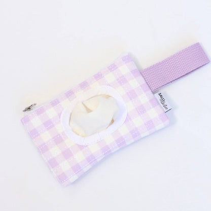 SALLI COLLECTIVE - Dolly baby wipes set - Lilac Gingham