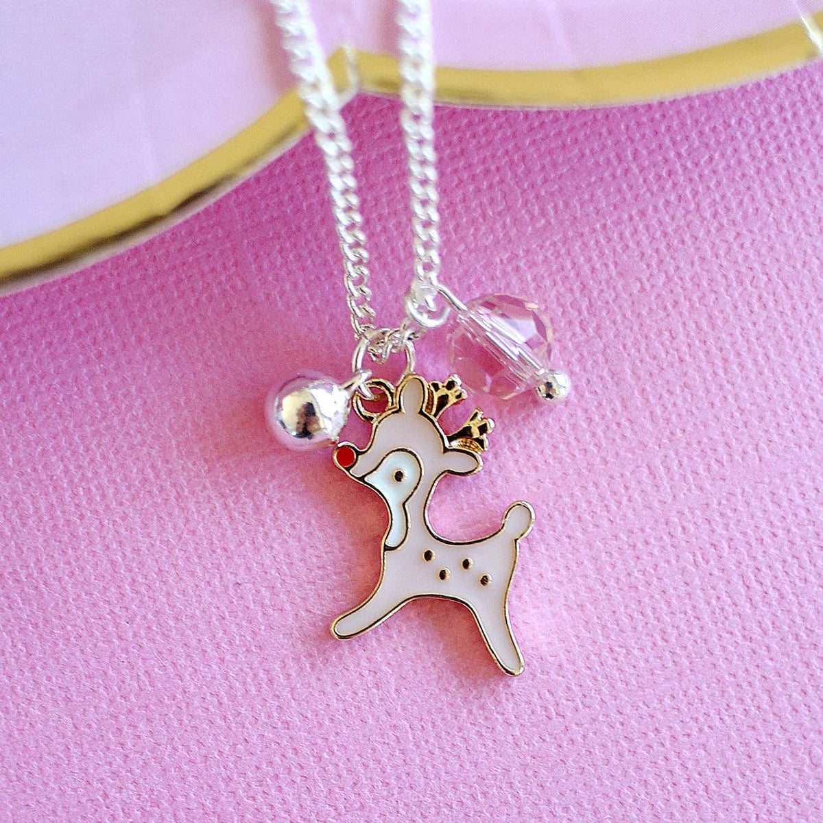 Lauren Hinkley Australia - Pink Reindeer Necklace