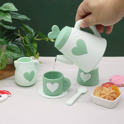 ToysLink - Green Silicone Tea Set