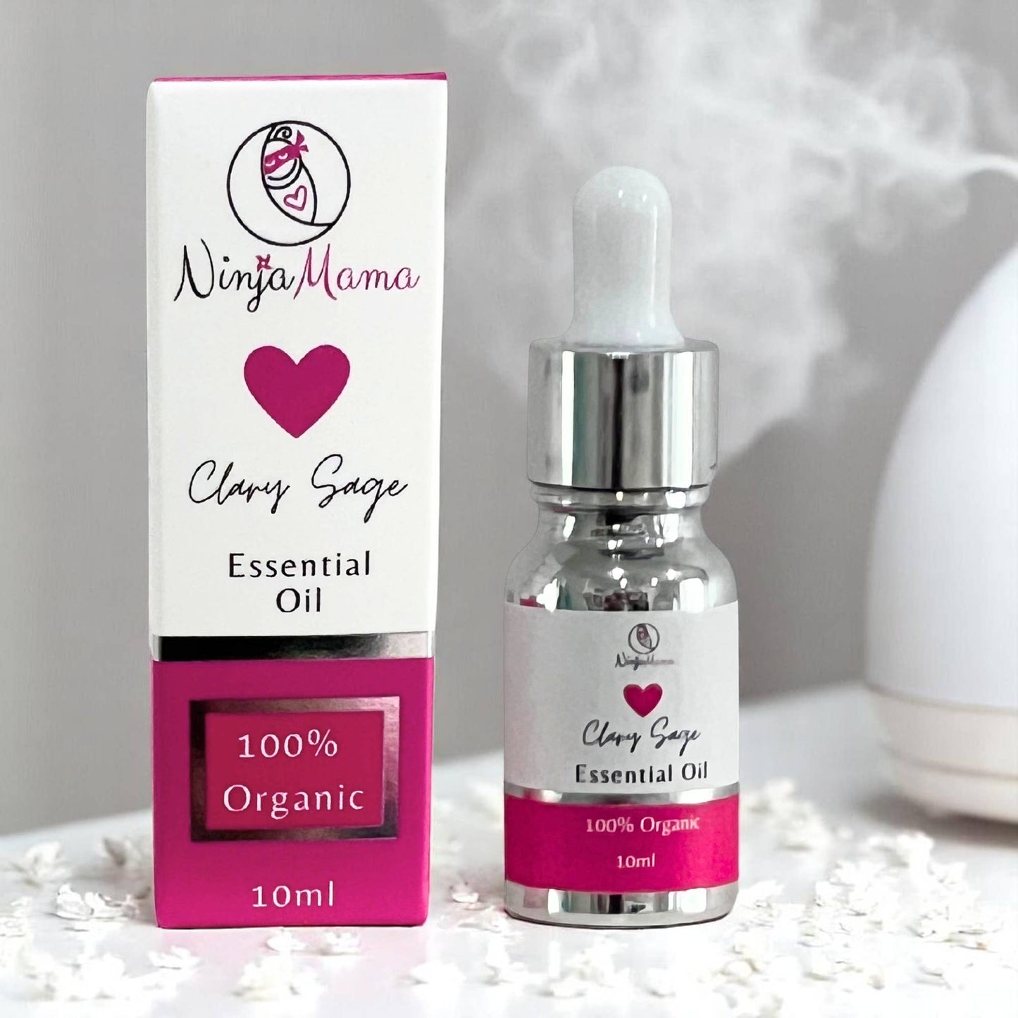 Ninja Mama - Ninja Mama Australian Made 100% Organic Clary Sage Essential Oil Dropper - 10 ml