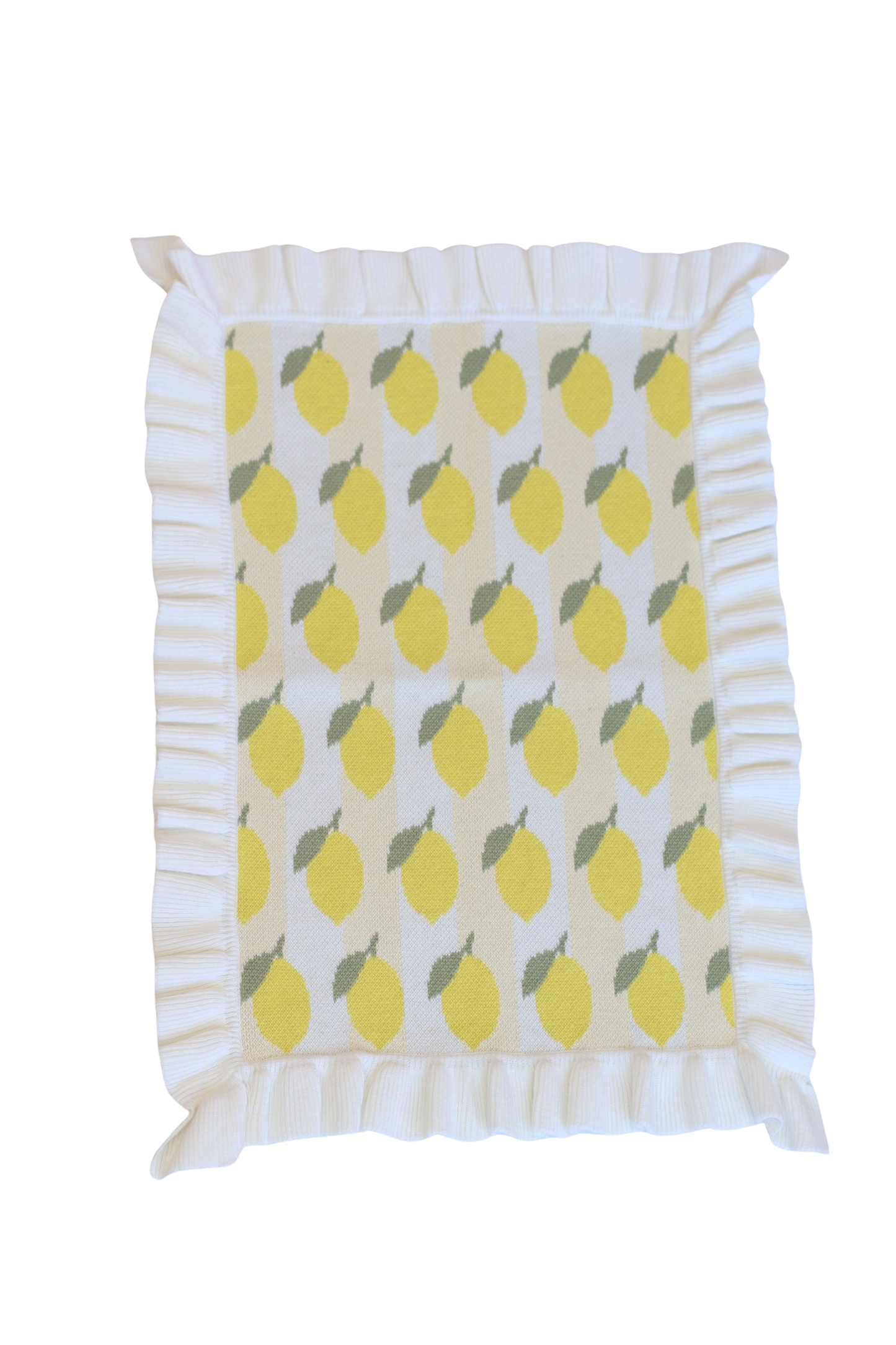 SALLI COLLECTIVE - Freshly squeezed frilled doll Blanket + Pillow set