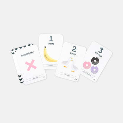 Two Little Ducklings - Counting and Math Symbols Flash Cards