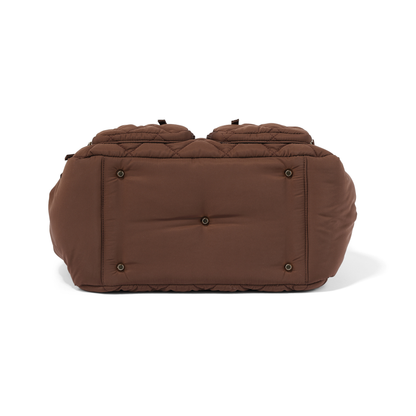 OiOi - Carry All Nappy Bag - Puffy Chocolate Quilt