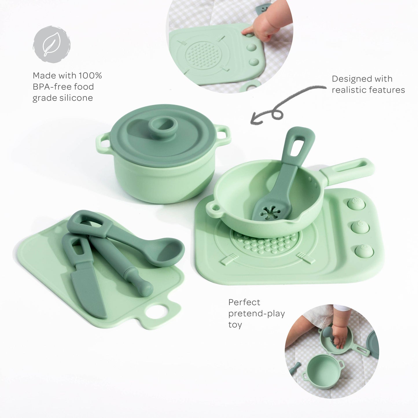 Living Textiles - Silicone Kitchen Playset