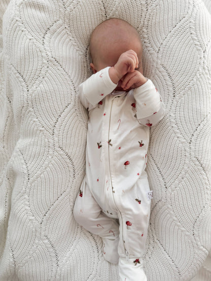 Elke & Indigo - Bamboo/Organic Cotton Growsuit - Christmas Woodland