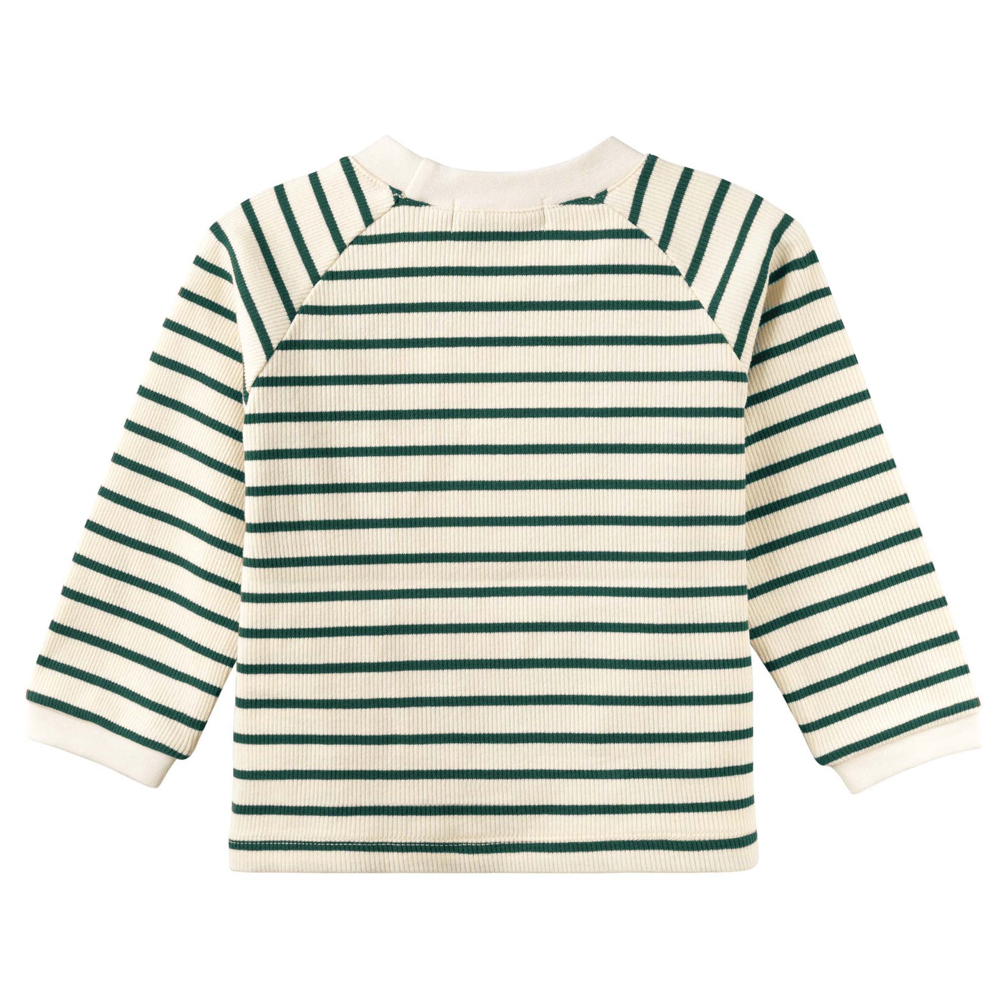 Designer Kidz - Jack Rib Stripe Top - Forest Green