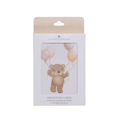 Living Textiles - Milestone cards - Cuddly Bear