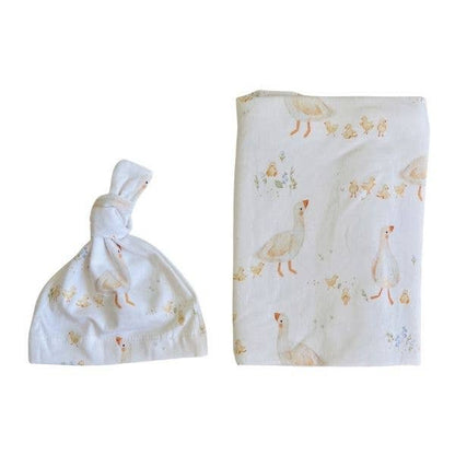 Organic Jersey Baby Wrap Set Goosey Gander