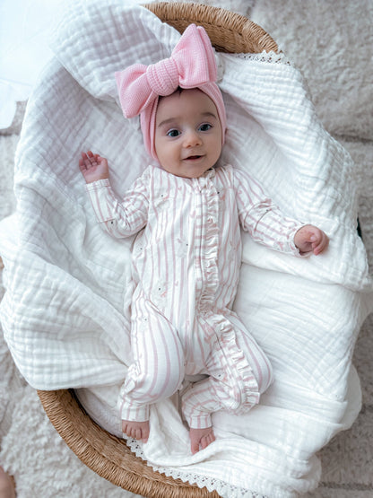 Elke & Indigo - Bamboo/Organic Cotton Growsuit - Bunny Love