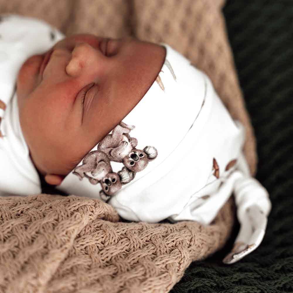 Snuggle Hunny - Koala Organic Knotted Beanie