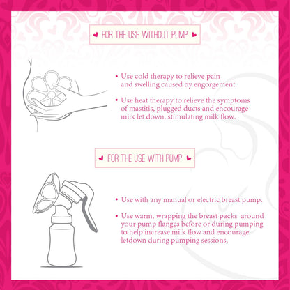 Ninja Mama - Breast Therapy Packs - Pack Of 2 (Hot Or Cold)
