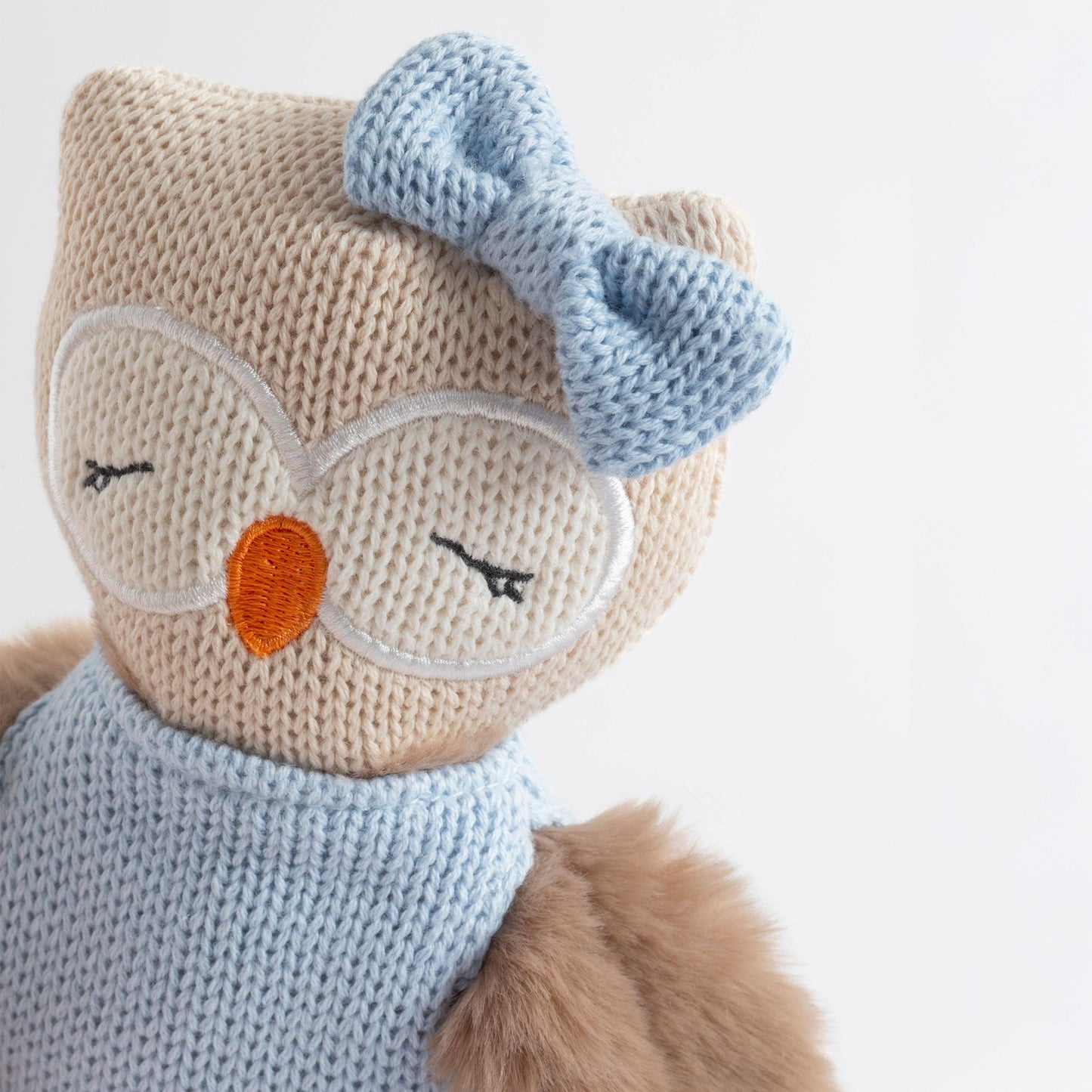 Living Textiles - Knitted Animal Toy- Ollie the Owl