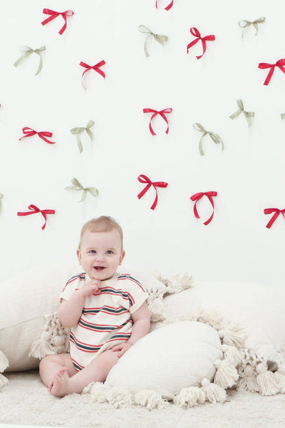 FRECKLES the label - Pre-Order Retro Stripe Cotton Romper | Double Stripe