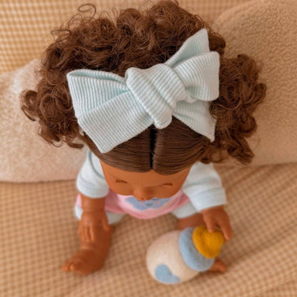 SALLI COLLECTIVE - Dolls Sweet Dreams cloud Romper + Bow set Fits 34-38cm