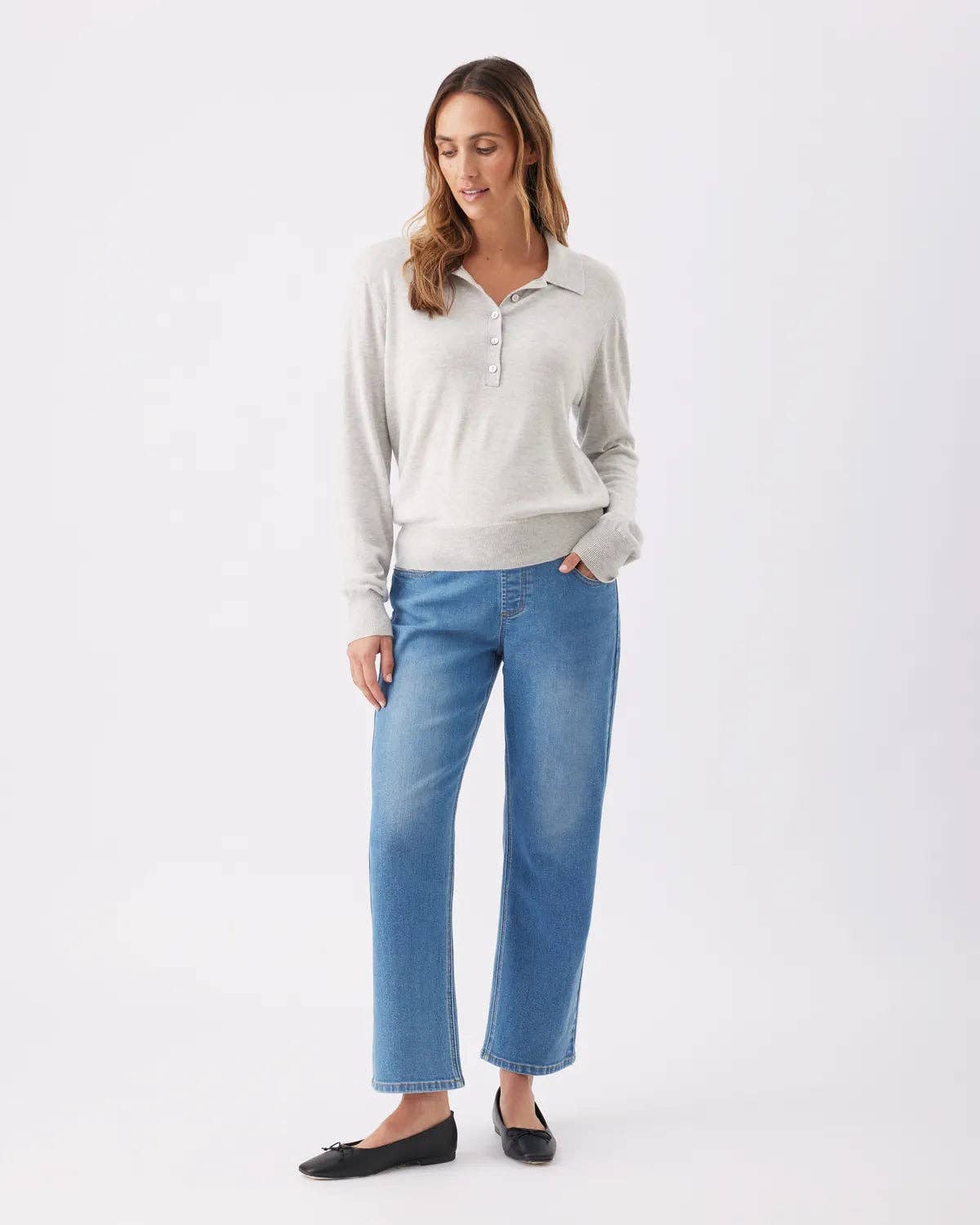 Ripe Maternity - Teddy Straight Jean Classic Blue