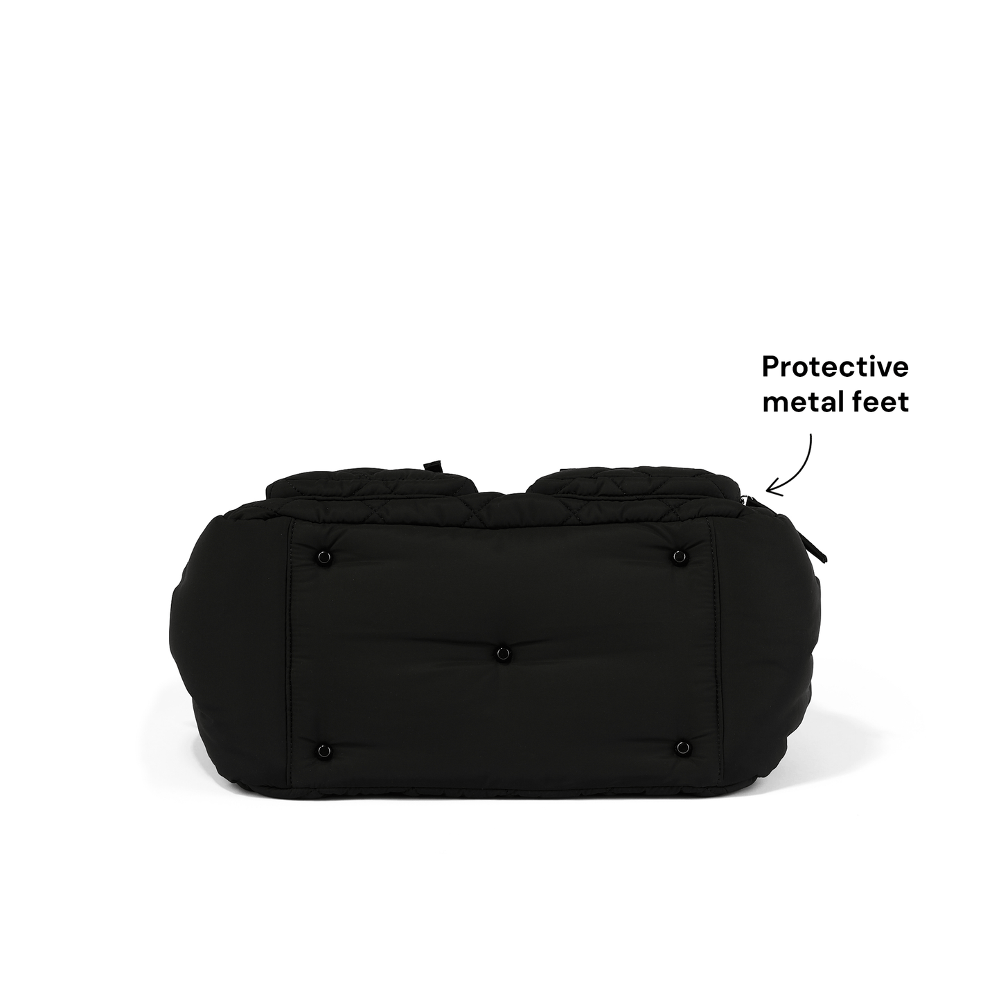 OiOi - Carry All Nappy Bag - Puffy Black Quilt
