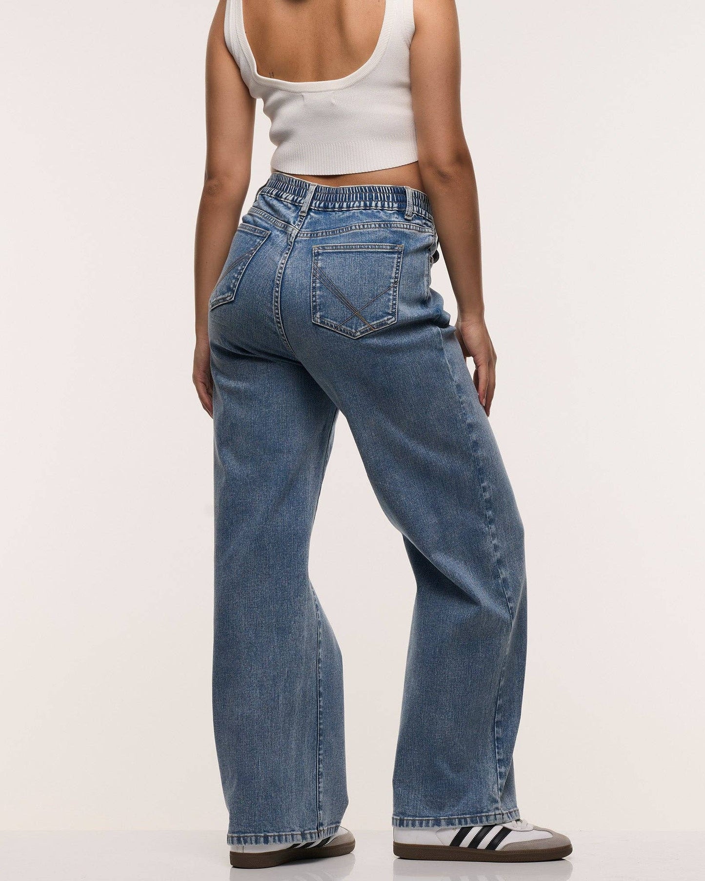 Soon Maternity - Relaxed Wide Leg Maternity Jeans - Dark Stone