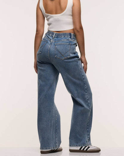 Soon Maternity - Relaxed Wide Leg Maternity Jeans - Dark Stone