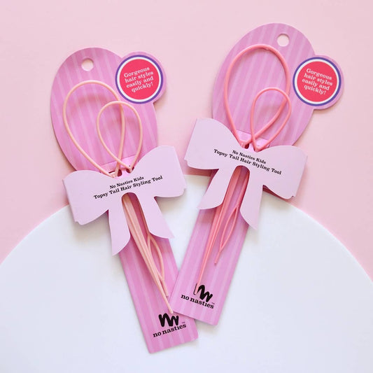 no nasties kids - Topsy Tail Hair Styling Tool Pink