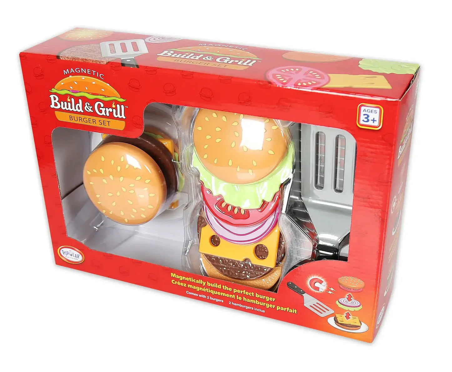 Leisure Learning Pty Ltd - Magnetic Build & Grill Burger Set