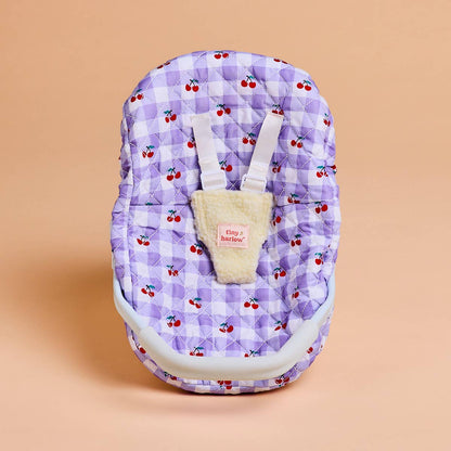 Tiny H - Tiny Harlow Dolls Car Seat Capsule - Cherry Gingham