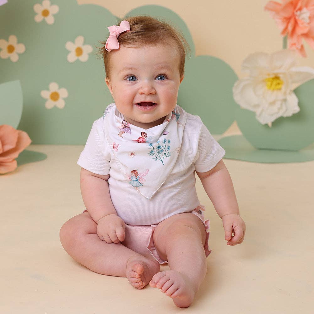 Snuggle Hunny - Fairy Garden Organic Dribble Bib
