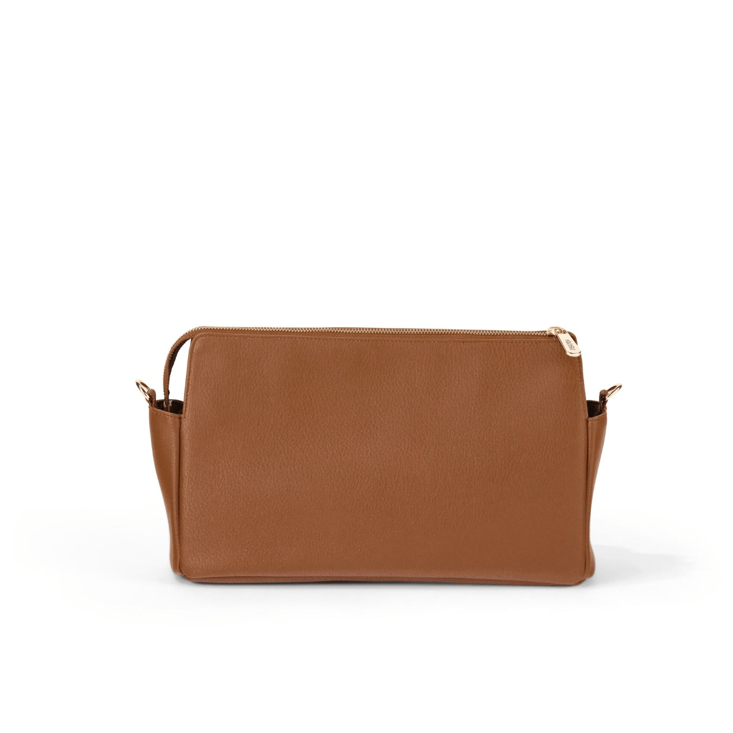 OiOi - Multitasker Pram Caddy - Chestnut Brown Vegan Leather