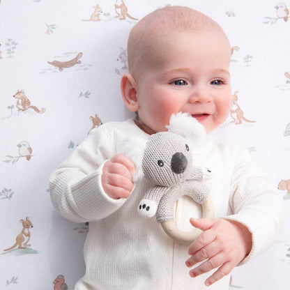 Living Textiles - Ring Rattle - Koala