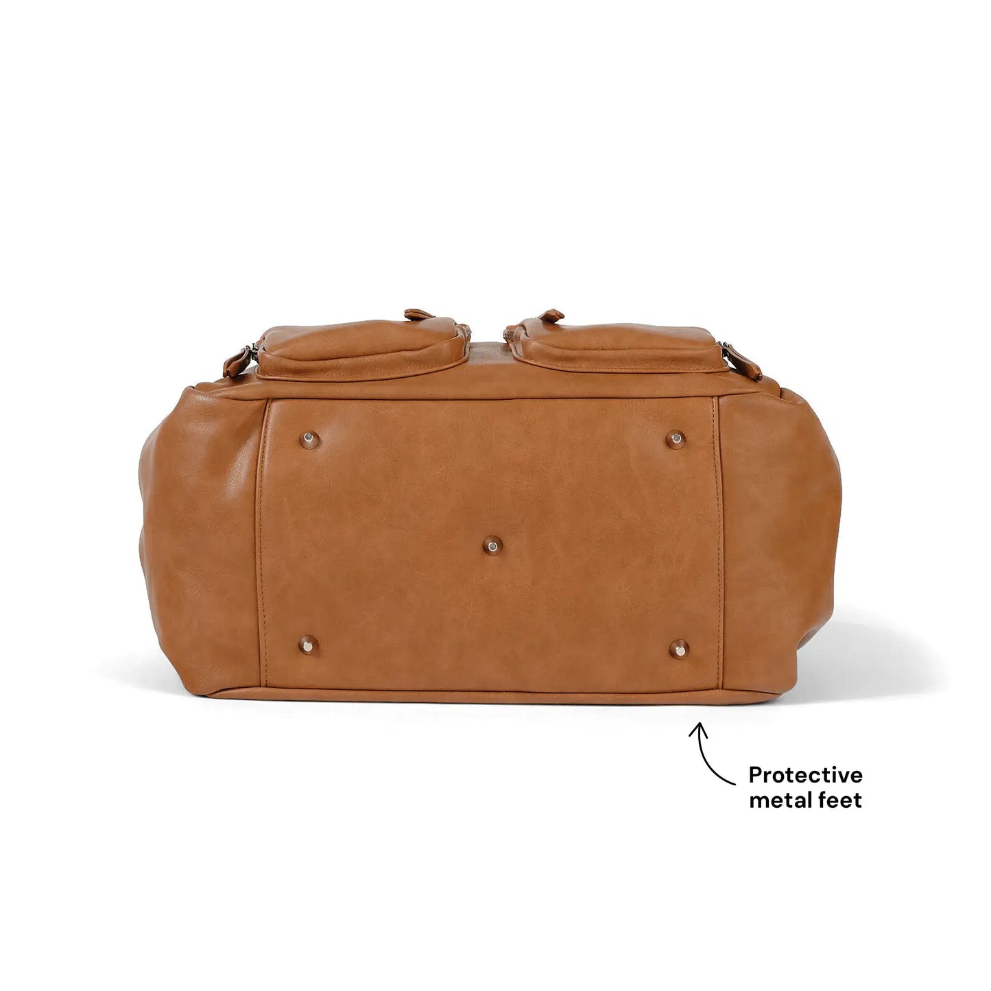OiOi - Carry All Nappy Bag - Tan Vegan Leather