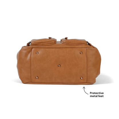 OiOi - Carry All Nappy Bag - Tan Vegan Leather