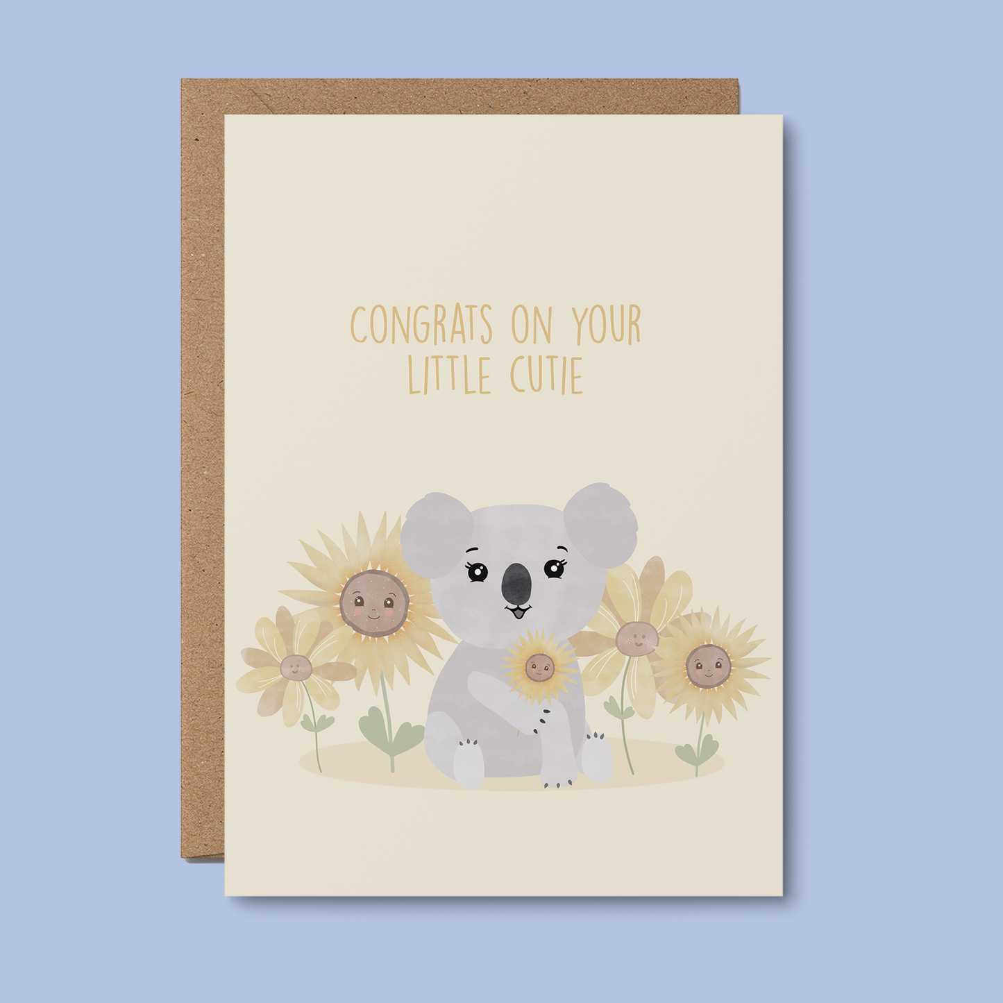 From Rosalie - Little Cutie Koala | Australian Baby Card | Newborn Card 