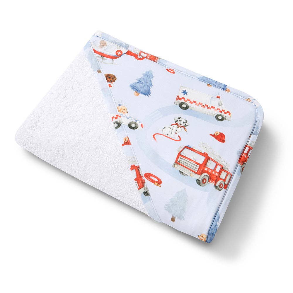 Snuggle Hunny - To The Rescue Organic Hooded Baby Towel