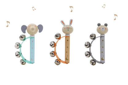 ToysLink - Wooden Animal Baby Bell Ring