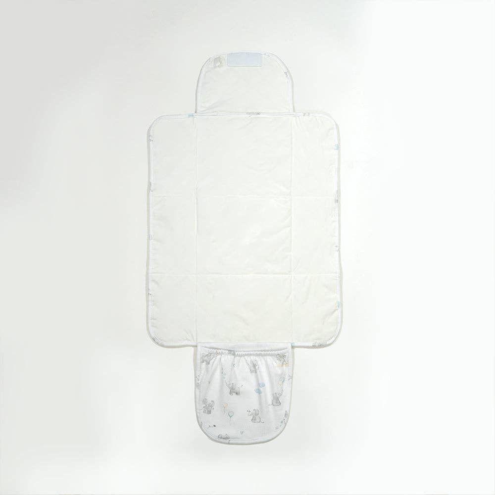 Living Textiles - Waterproof Travel Change Mat - Elephant Playtime